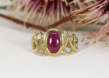 Gemstone RIng Left