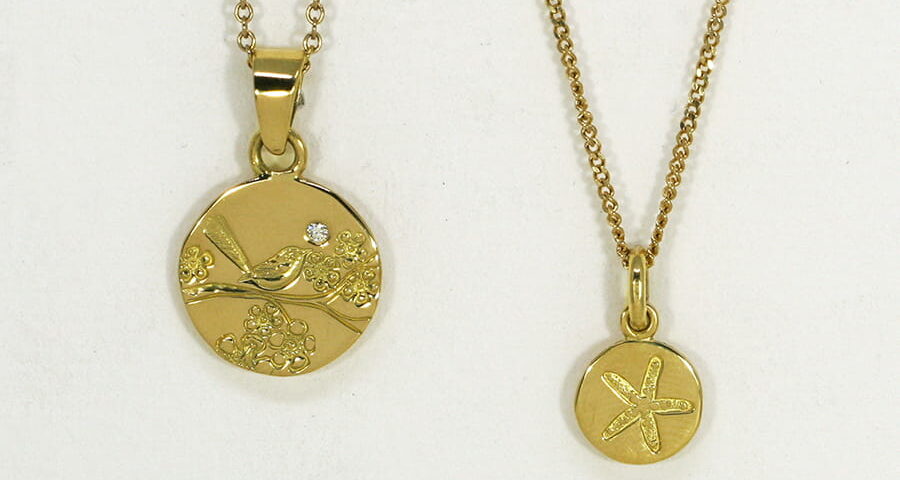 18ct Gold Pendants, in a variety of shapes, sizes and designs