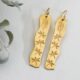 'Dragonfly Drama', 18ct Yellow Gold fancy shaped Earrings