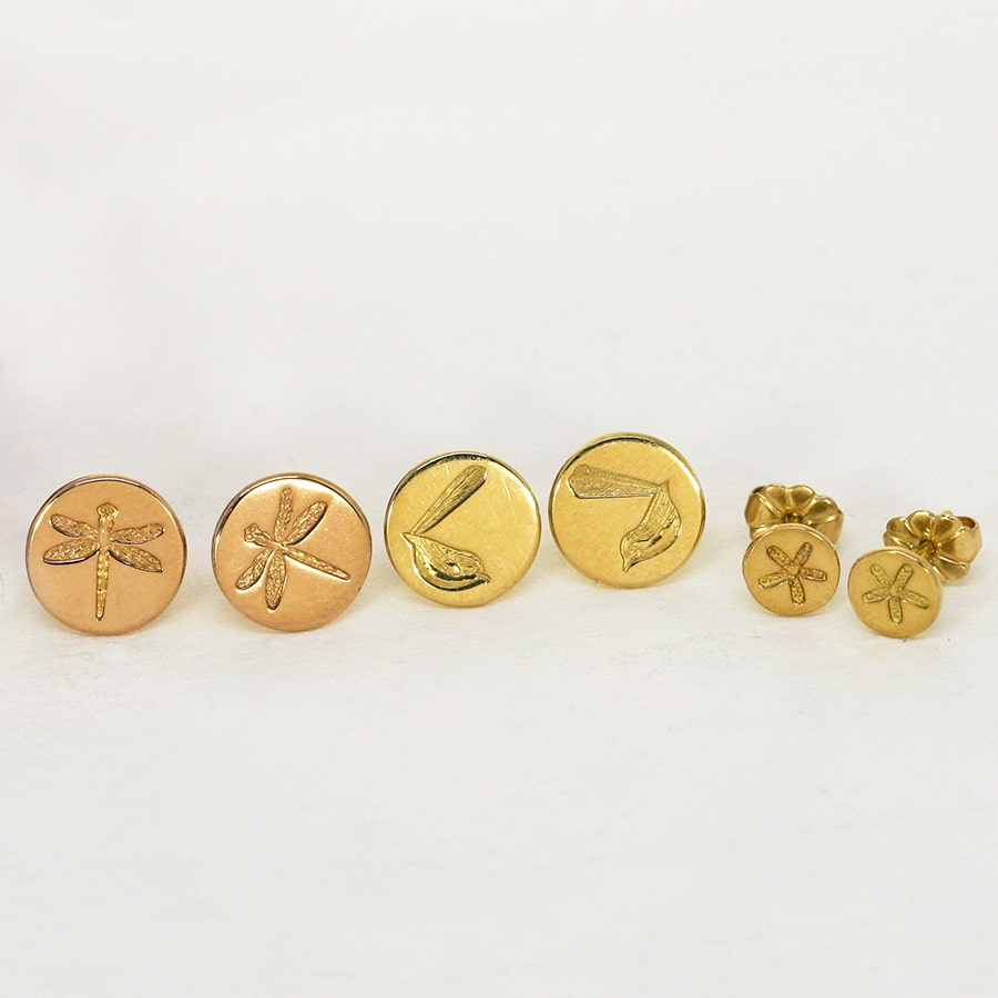 Assorted Gold Stud Earrings
