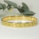 'Golden Dragonfly Dream', 18ct Yellow Gold bangle with Dragonflies and Geckos
