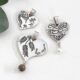 Heart Pendants, different designs and sizes, with or without Pearl drops