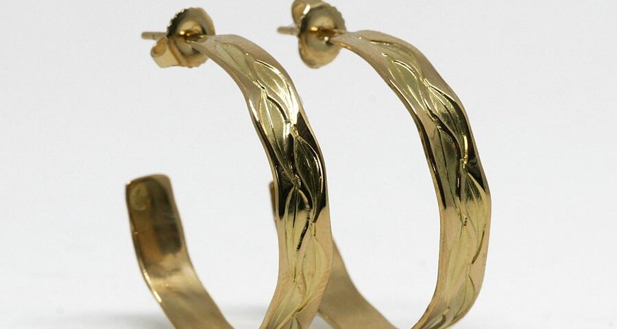 Hoop Earrings, 18ct Gold in a variety of designs