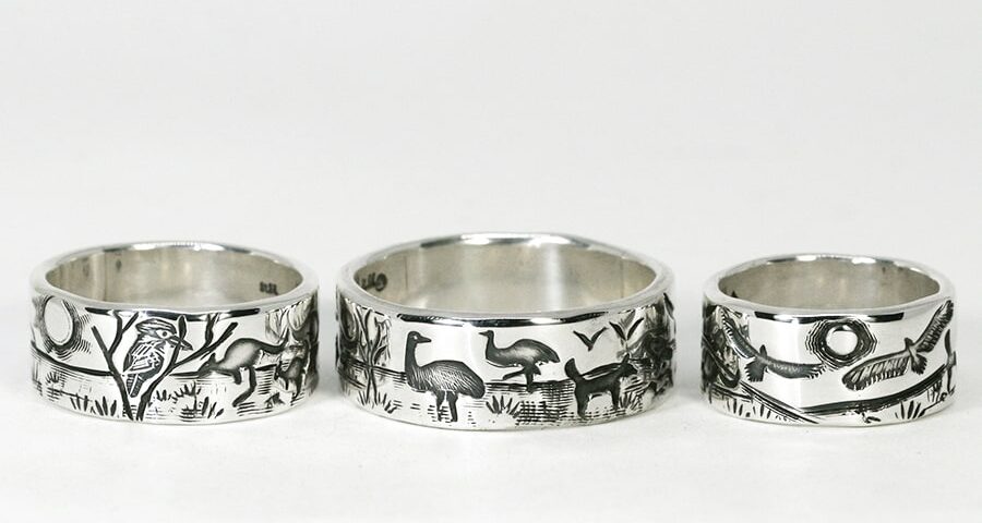 'Outback Story' Rings