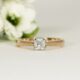 'Simply Rose', 18ct Rose Gold Ring set with 1.50ct Radiant cut Diamond