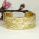 'Golden Summers', 18ct Yellow Gold Cuff with hand engraving