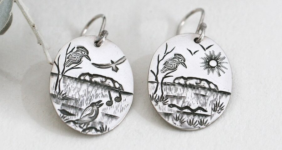 Outback Theme Earrings