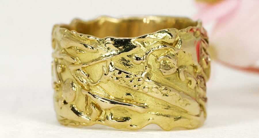 14. 'Organza', 18ct Yellow Gold Fused Ring