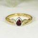 22. 'True Love', 18ct Yellow and White Gold, set with a 50pt Burma Ruby