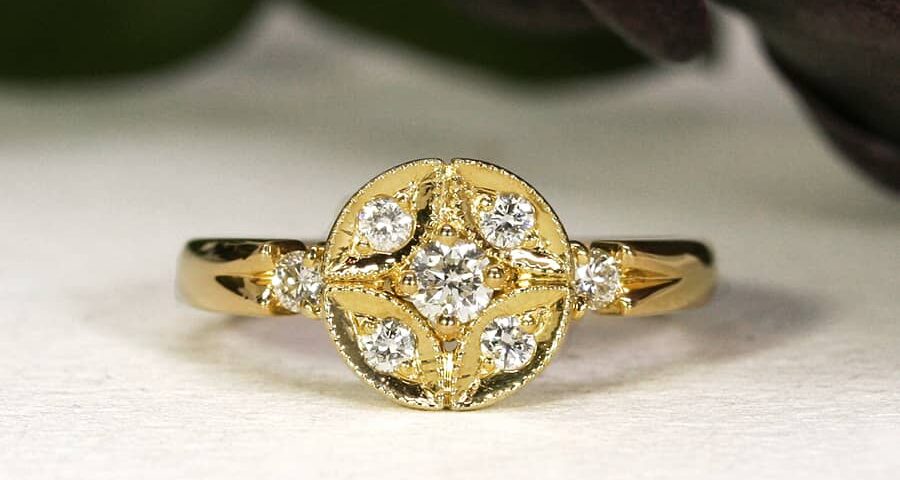 23. 'Summer Stars', 18ct Yellow Gold set with 0.45pts of Diamonds