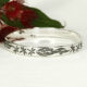 Dragonfly Blossom Sterling Silver handcrafted bangle featuring dragonflies & gum leaves