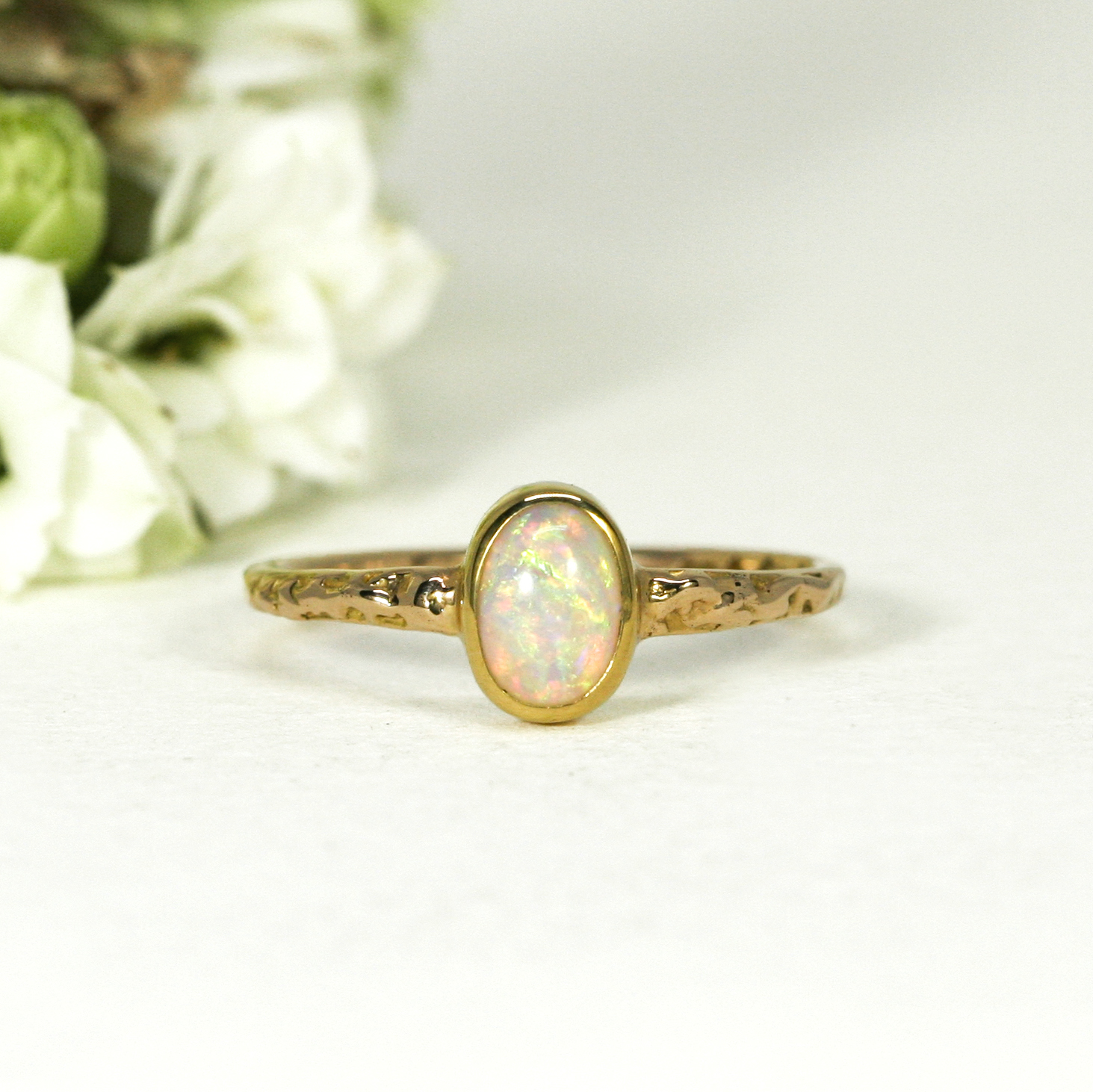 yellow-gold-18ct-ring-opal-Eternal-Sunshine-john-miller-design