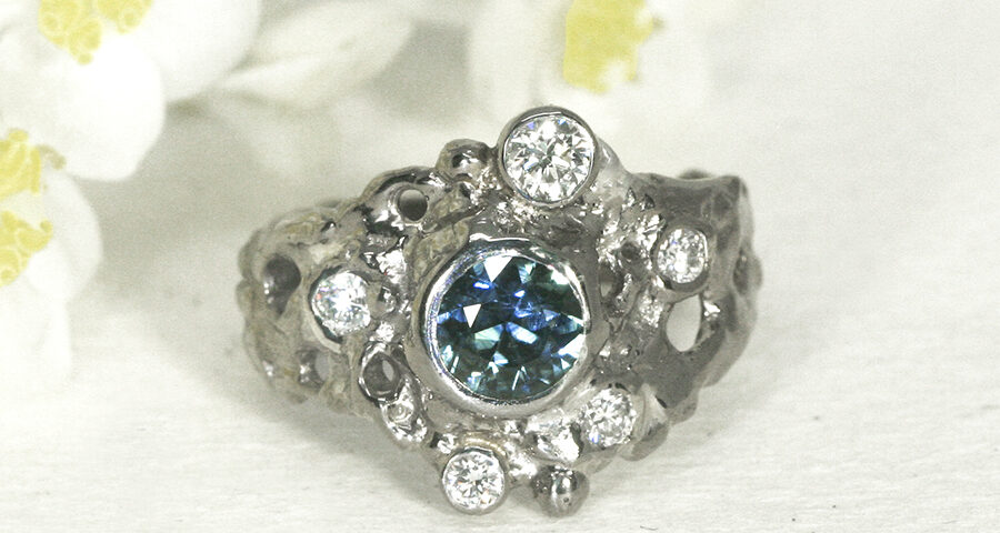white-gold-ring-celestial-navigation-sapphire-diamond-john-miller-design