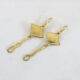 Stingray earrings 18ct yellow gold