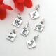 Sterling Silver Charm Pendants handcrafted various shapes