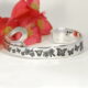 'Something Special Butterflies & Flowers' sterling silver cuff with a something special tail