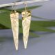 18ct gold Dragonfly and Gumleaf earrings