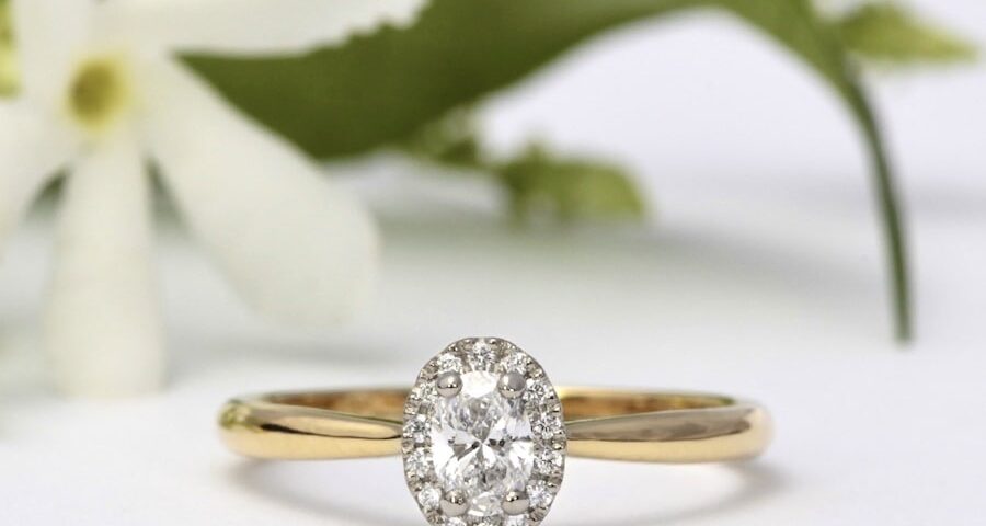 "Beauty" 18ct yellow and white gold diamond ring