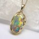 "Icarus Ascending" 22ct and 18ct gold Opal pendant