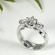 "Just Perfect" 18ct white gold claw set Trilogy of diamonds ring