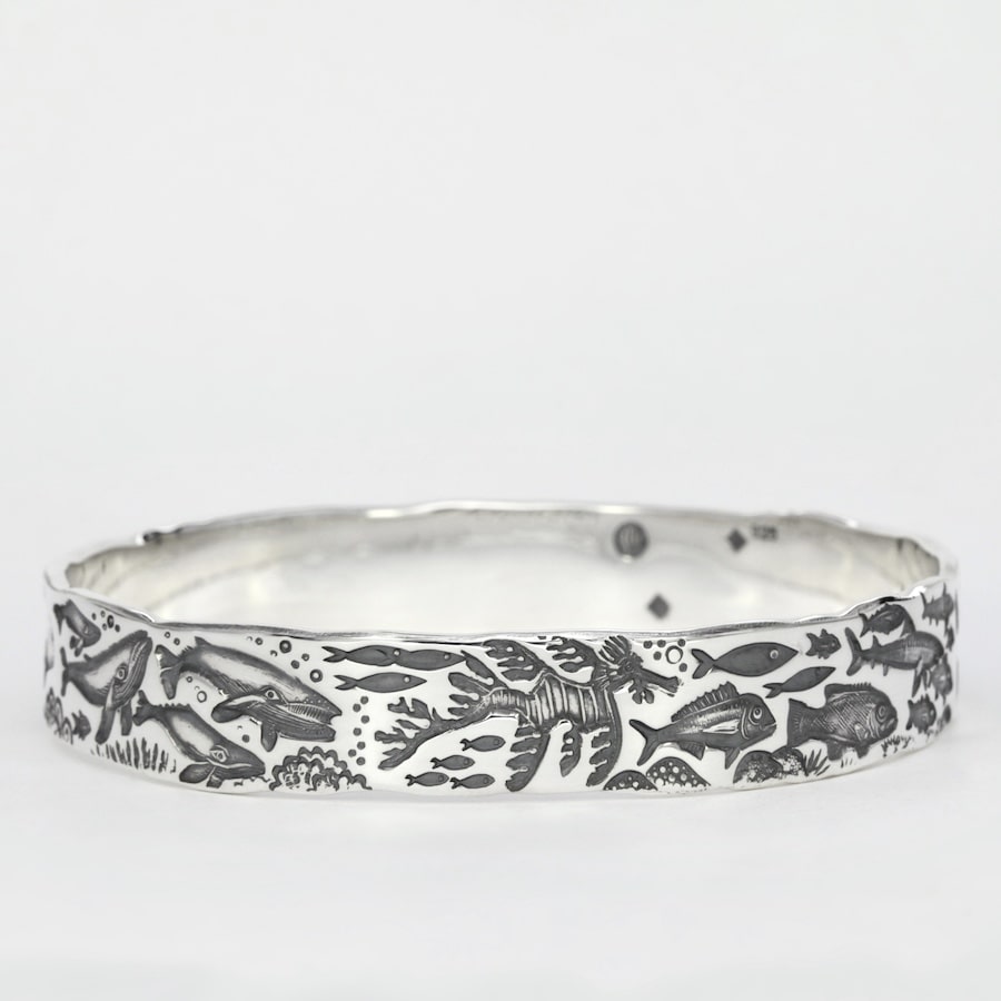 Silver Bangles  John Miller Design