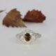 'Cognac on Ice' 18ct yellow & white gold ring set with 0.68CT cognac diamond and white diamonds