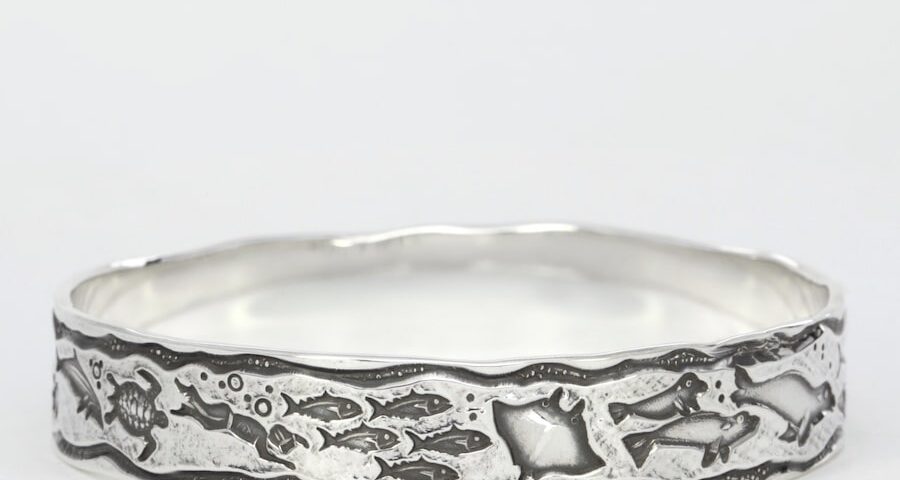 'Divers Dream' sterling silver cuff john miller design