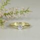 'Delight' 18ct Gold Solitaire Ring with 0.30ct DSI RBC Diamond