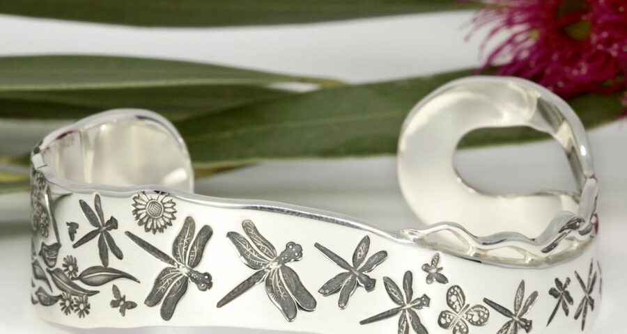 'Dragonfly Delight' Sterling Silver Something Special Cuff