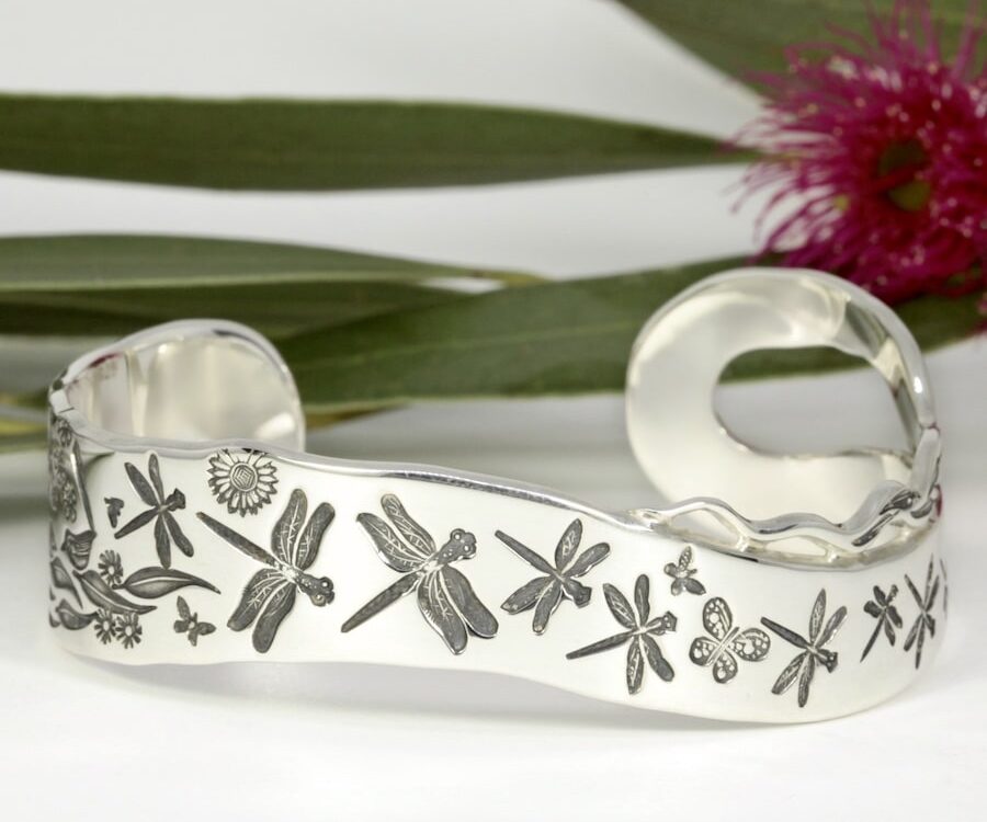 'Dragonfly Delight' Sterling Silver Something Special Cuff