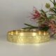 'Golden Summer' 18ct Gold Bangle with Flora Fauna Design