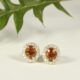 'Mandarin Moments' 18ct Gold Brazilian Garnet and Diamond Earrings