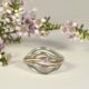 'Meelup Ripple' Platinum Ring with 0.05ct 5P RBC Pink Diamond