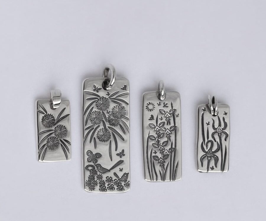 Sterling Silver Floral Pendant Variety