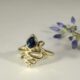 Harmony 9ct Yellow Gold Teal Sapphire Ring