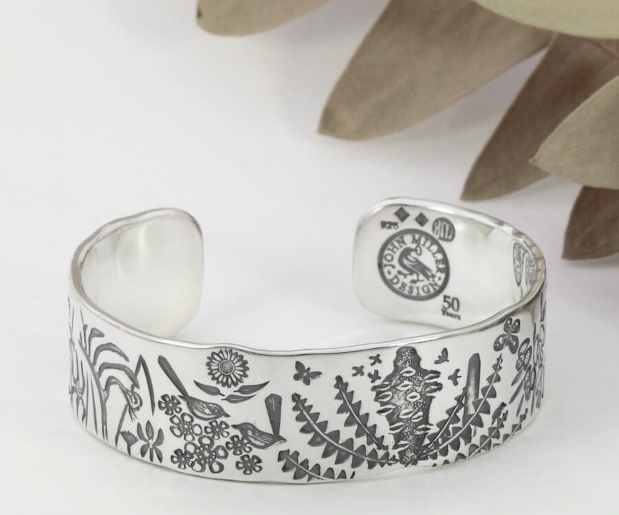 Banksia Beauty Sterling Silver Cuff