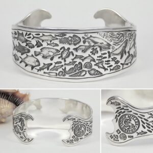 Bubble Curtain Sterling Silver Cuff