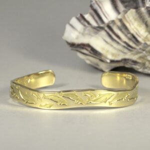 Dolphin Dreaming 18ct Yellow Gold Cuff