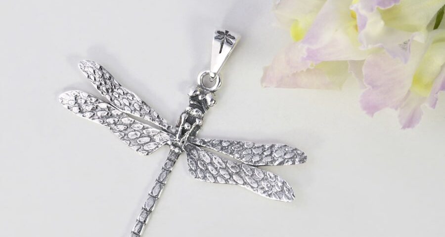 Dragonfly Sterling Silver Pendant