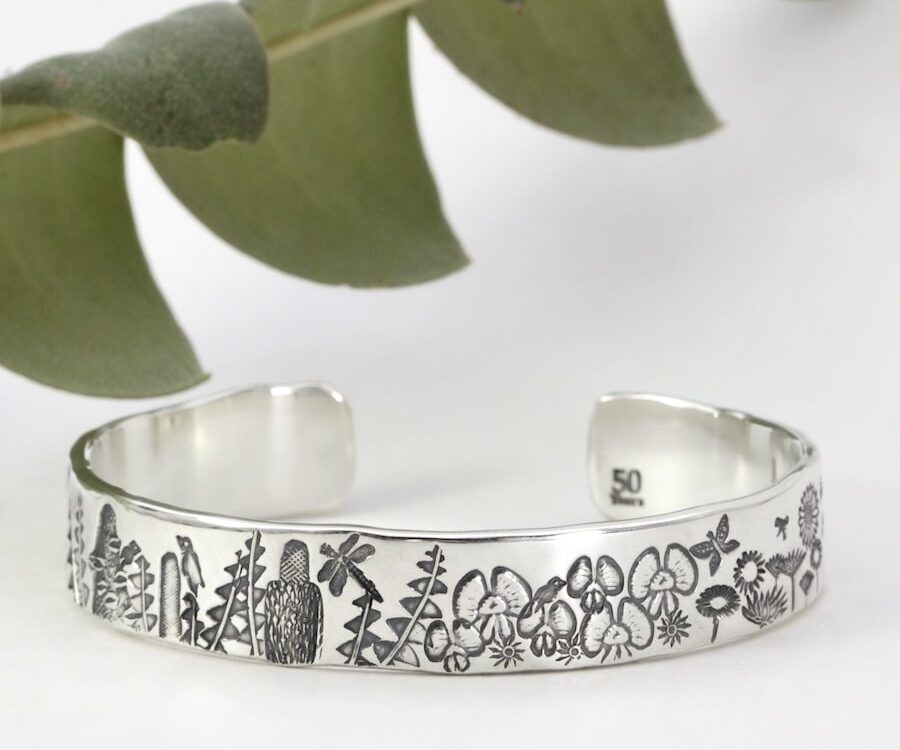 Garden Wonder Sterling Silver Cuff