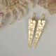 Golden Sea 18ct Yellow Gold Triangle Earrings