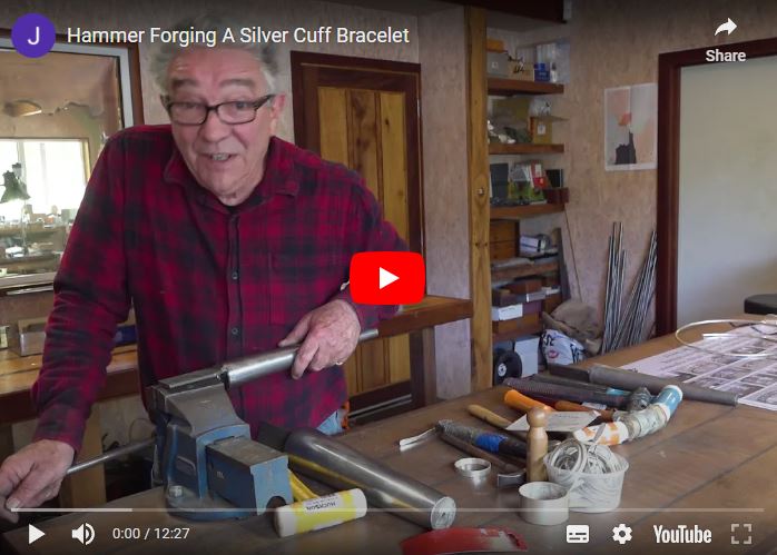 John Miller Hammer Forging A Silver Cuff Bracelet Video