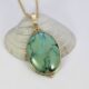 Blue Lightning 18ct Gold 62ct Hubei Turquoise Pendant
