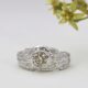 Champagne Lava 18ct White Gold Argyle Diamond Fused Ring