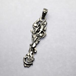 Dancing in the Dark Fused Silver Pendant