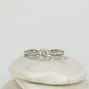Modern Romance Platinum Diamond Ring
