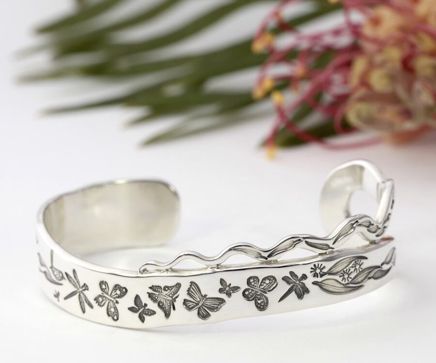 Something Special Garden Flutter Sterling Silver Cuff