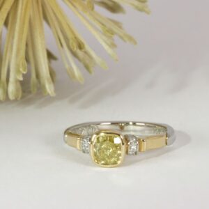 Marigold: Platinum & 18ct Yellow Gold Ring